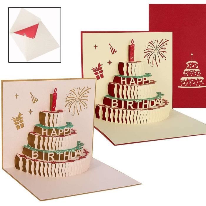 2 Pieces Carte De Joyeux Anniversaire 3d Pop Up Cartes De Vœux Anniversaire Avec 3 Couches De Carte D Anniversaire De Gateau A 713 Cdiscount Beaux Arts Et Loisirs Creatifs 2 Pieces Carte De Joyeux Anniversaire 3d Pop Up Cartes De Vœux Anniversaire Avec 3 Couches De Carte D Anniversaire De Gateau A 713 Cdiscount Beaux Arts Et Loisirs Creatifs