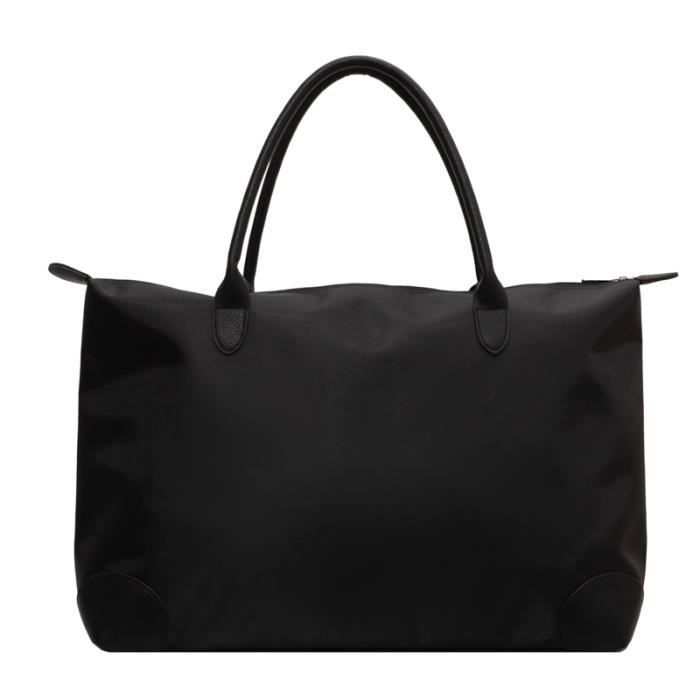 Sac de voyage noir Sac Fourre tout De Marque Pour Femmes Sac A Main En Tissu Oxford De Bonne Qualite Sac