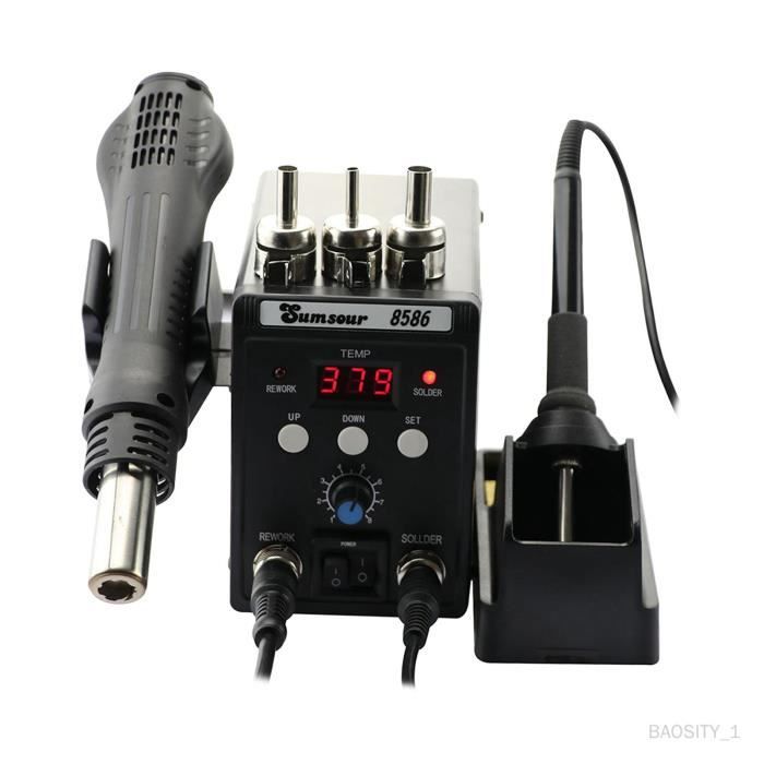 Kits de fer à souder Station de fer à souder 60W, retouche à Air chaud Durable, chauffage rapide