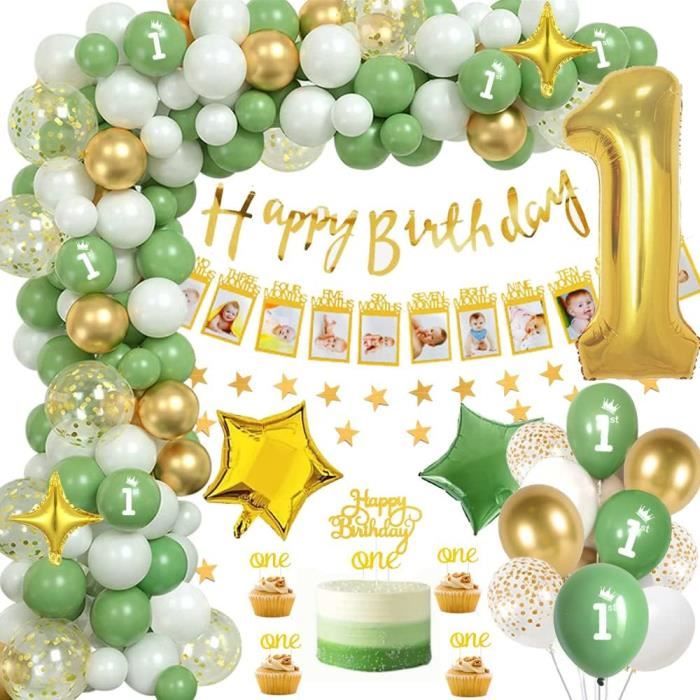 Decoration Anniversaire 1 An Fille Décoration Ballon Sirènes Happy Birthday Décoration Kit