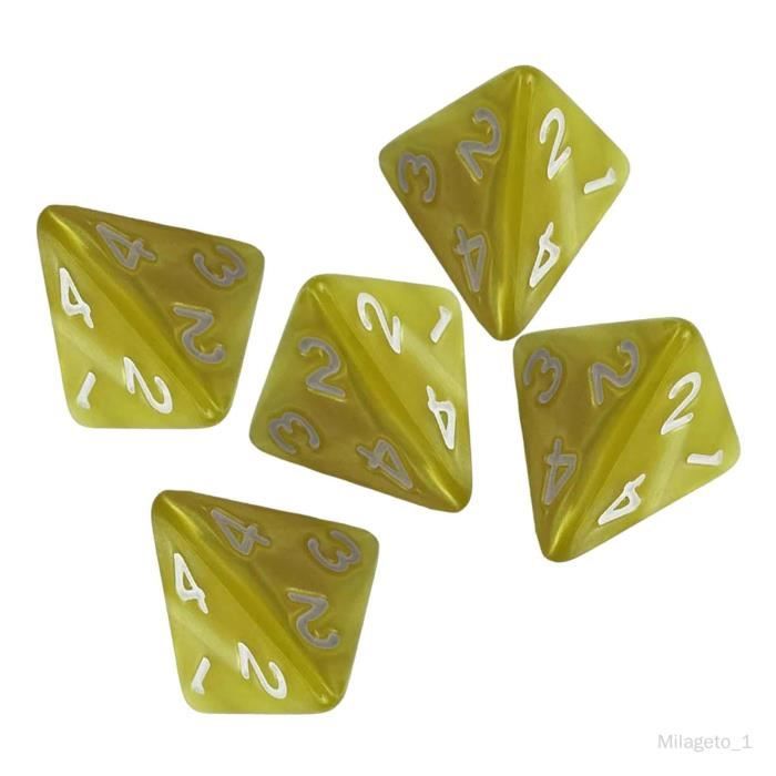 Set 7 Dés bleu gris gravé or pour jeux de rôle jdr fabricant chessex