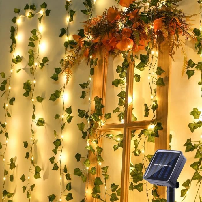 Guirlande Solaire 64m 640 LED - Décoration Jardin Noël Étanche 19 Modes