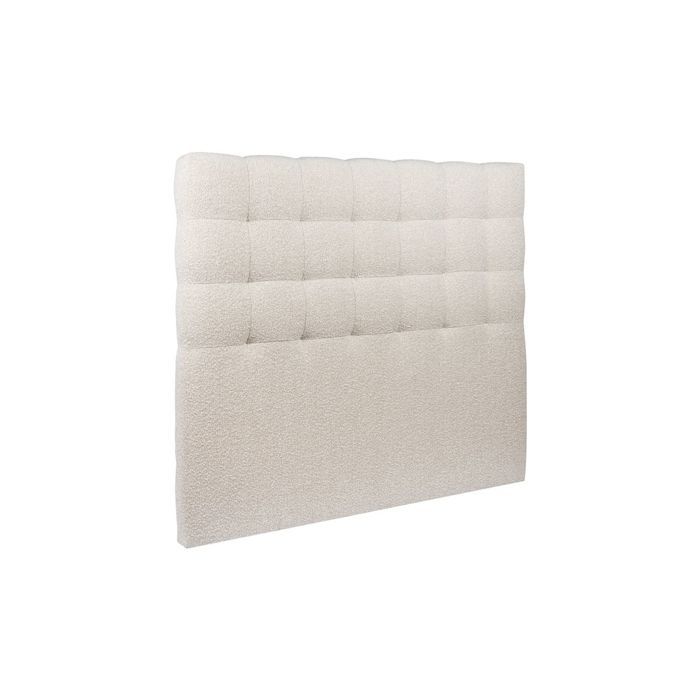 Tete de lit Capitonnée Bouclette Beige L 140 cm - Ep 10 cm rembourré - Tête de lit design en bois massif Tete de lit Capitonnée Bouclette Beige L 140 cm - Ep 10 cm rembourré - Tête de lit design en bois massif