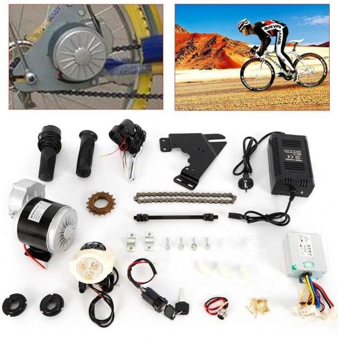 Kit de conversion électrique pour vélo électrique - Moteur central 350 W -  Conversion - Pour vélo électrique - Pour vélo - 22 à 28
