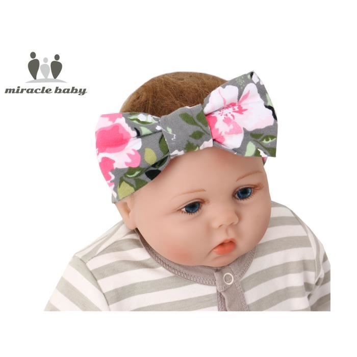 Bandeau Pour Cheveux Large Avec Noeud En Coton Imprime Nouveau Ne Bande D Oreille Pour Bebe Gris Cdiscount Au Quotidien