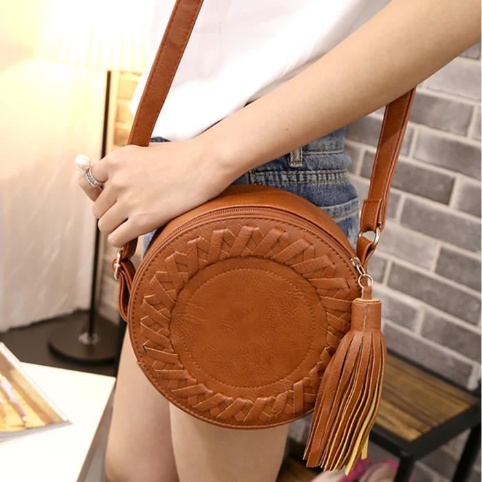Sac rond tressé hotsell