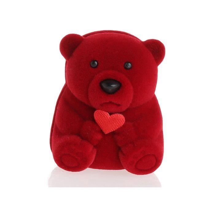 Mini ours boîte cadeau bague petit pendentif boucles d'oreilles collier BB Mini ours boîte cadeau bague petit pendentif boucles d'oreilles collier BB