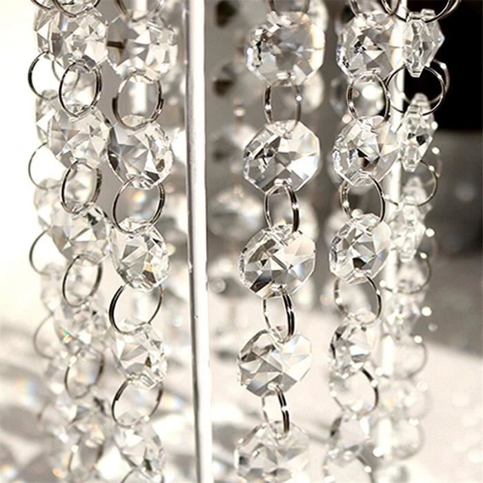 10pcs Acrylique Perles Cristal Guirlande Lustre Suspendu Mariage Fête Décoration @ 