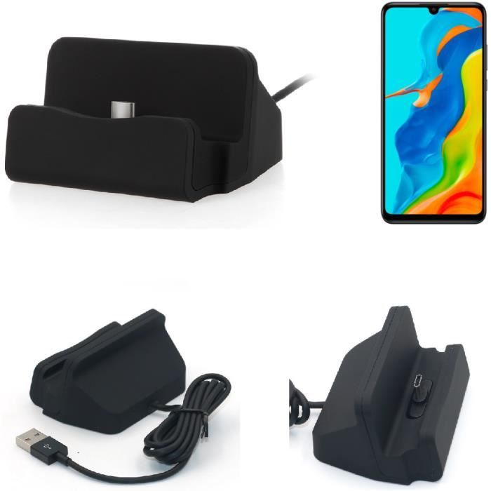 Station D'accueil Chargeur Pour Huawei P30 Lite - Dock Bureau USB-C, Câble 90 Cm, Neuf, Marque K-S-Trade