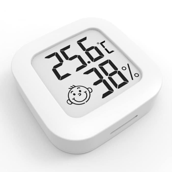 Pack De 6 Thermomètres-hygromètres Numériques HOSPAOP - Avec Smileys Pour Monitoring Confort Intérieur