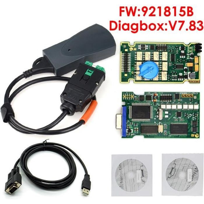 Acouto - Câble Diagnostic Lexia 3 PP2000 Diagbox V7.83 USB - Compatible Peugeot, Citroën, DS (modèles 1995 Et +)