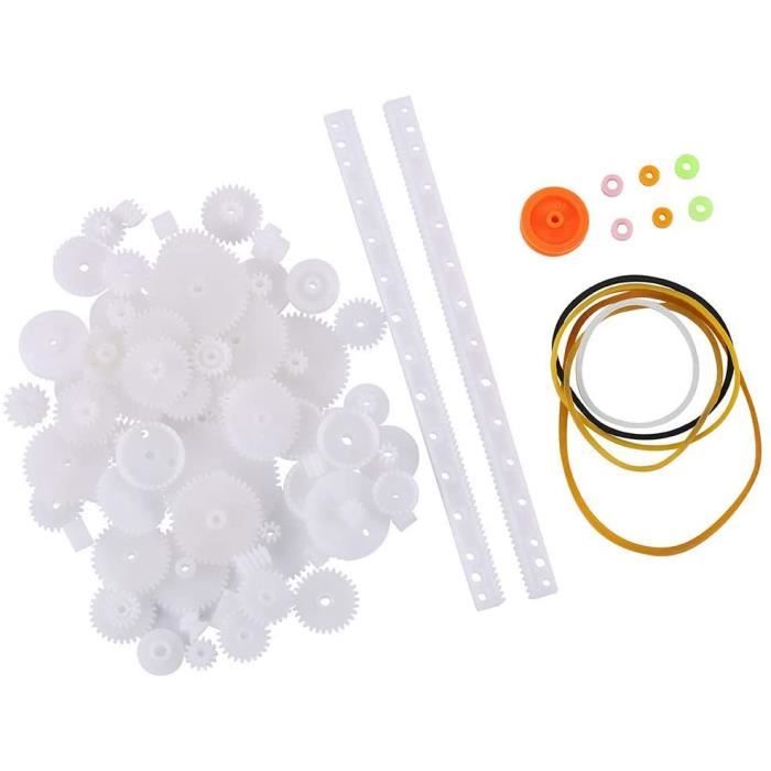 Kit de Poulies et Engrenages - YUNIQUE FRANCE - 60 Pièces - Optimisation Couple - Vitesse - Robotique Kit de Poulies et Engrenages - YUNIQUE FRANCE - 60 Pièces - Optimisation Couple - Vitesse - Robotique