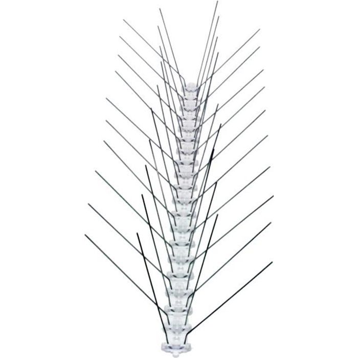 Hillylolly 12 Pics Anti-Pigeons Acier Inoxydable 25 Cm - Repousse Oiseaux Balcon Fenêtre Toit - Spikes Anti-Nid Avec Vis Et Serre-Câbles