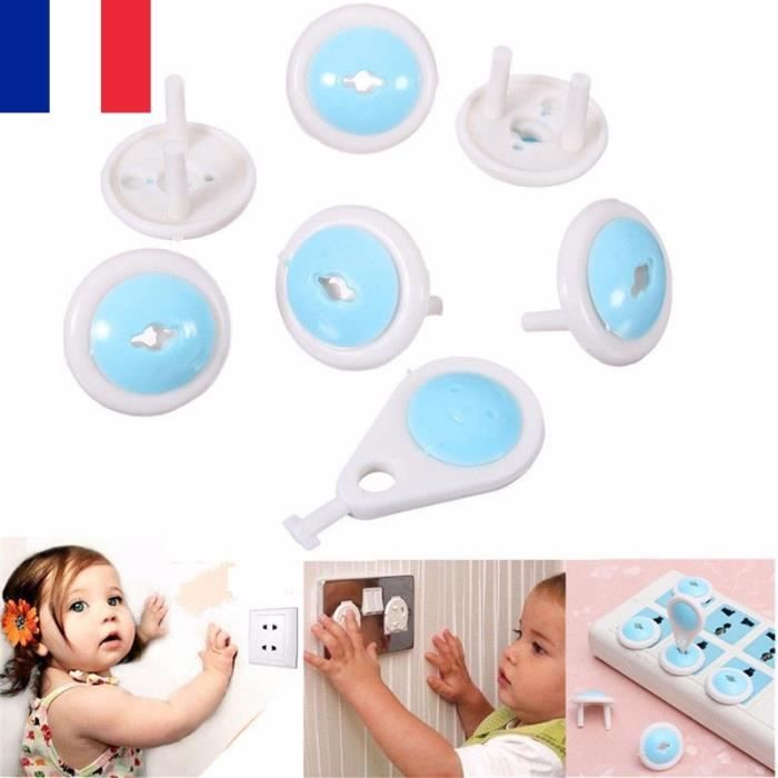 6 X Protection de Sécurité Enfant Bébé Cache Prise électrique Rotation  Verrou - Cdiscount Puériculture & Eveil bébé