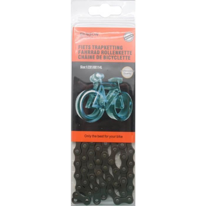 Chaîne de Vélo 5 à 6 Vitesses 114 Maillons 1/2 1/8 Bicyclette VTT VTC