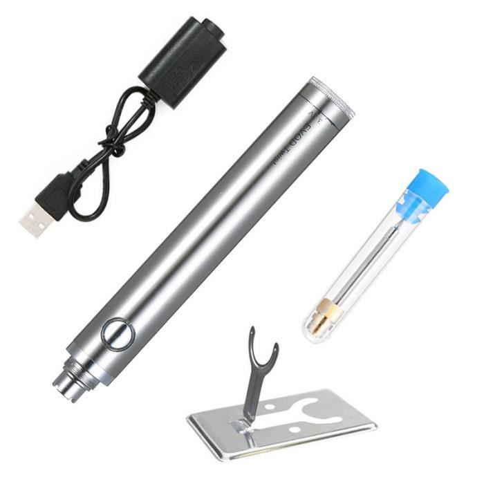 Power Probe Pro-Solder Kit Fer à Souder Électrique Portable Rechargeable 50W - 35 Min Autonomie