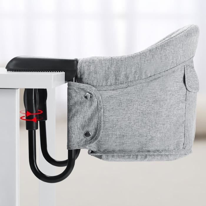 Pliable Table dalimentation Chaise de Salle à Manger Portable avec Ceinture de Sécurité pour Bébé 6 mois-3 ans