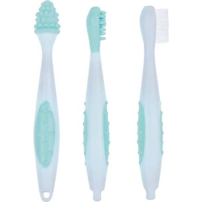 Bebe Confort Set De 3 Brosses A Dents Cdiscount Puericulture Eveil Bebe