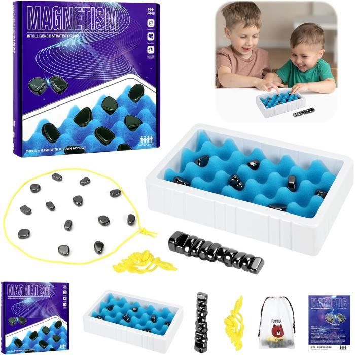 Jeu D'échecs Magnétique - 20 Pièces - Sac De Transport Inclus - Stratégie En Voyage - Dès 8 Ans