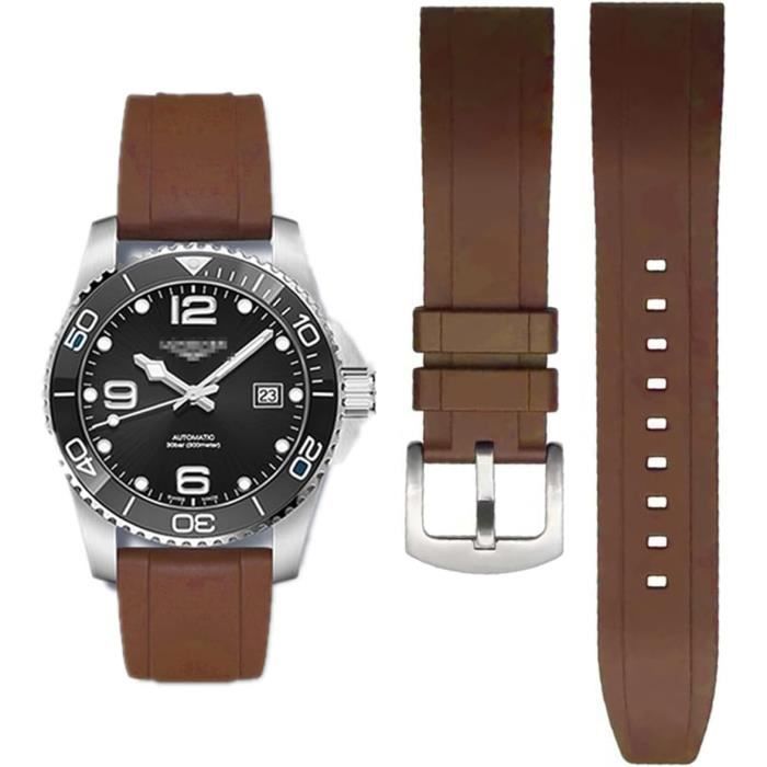 Bracelet Montre Caoutchouc FKM - 19mm 20mm 21mm 22mm - Dégagement Rapide - Confortable, étanche, Pour Sport - 12