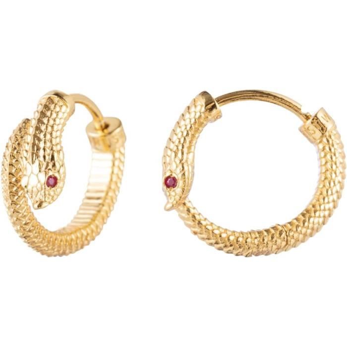 Clous d'oreilles Argent Serpent