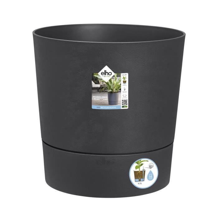 Elho Greensense Aqua Care Rond 43 - Gris - Ø 43 x H 43 cm - intérieur extérieur - 100% recyclé