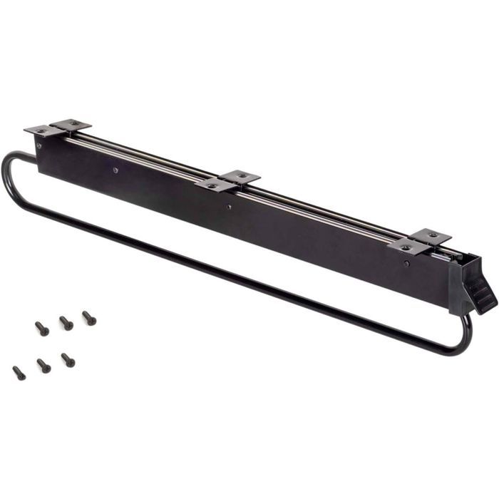 Emuca Porte-vêtements extractible pour armoire grande profondeur Self 800 Peint en noir Acier et Plastique. Emuca Porte-vêtements extractible pour armoire grande profondeur Self 800 Peint en noir Acier et Plastique.