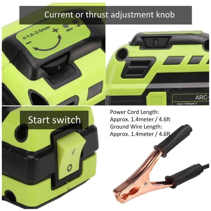 Poste à Souder à L'arc 220V 3000W Portable - Réglage Du Courant - Pour Bricolage Et Réparations