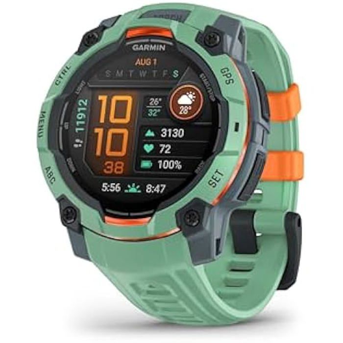 Garmin Instinct 3 AMOLED Montre GPS Robuste et connectée – avec Bracelet – Boîtier 45 mm - vue 3