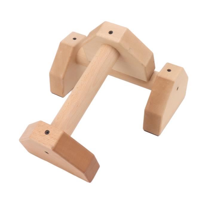 Poignées De Pompes En Bois Massif - Barres Parallèles Antidérapantes Pour Musculation