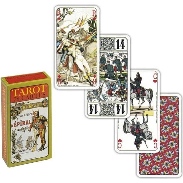 GRIMAUD - Jeu De Tarot Aux Armes d'Epinal 78 Cartes Cartonnées