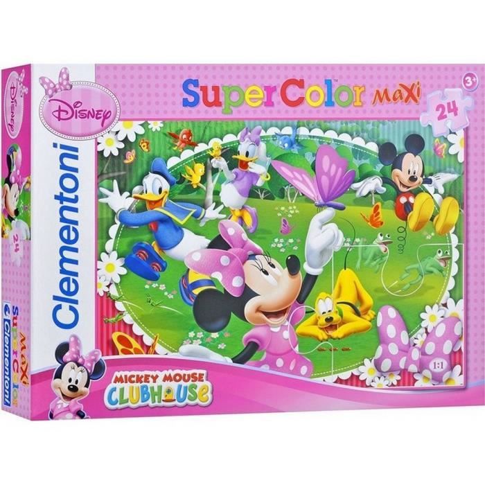 Disney Minnie Mouse – Lot de 4 puzzles Minnie Mouse de 24 pièces avec  autocollants Disney pour enfants (jeux Minnie Mouse pour enfants) :  : Jeux et Jouets