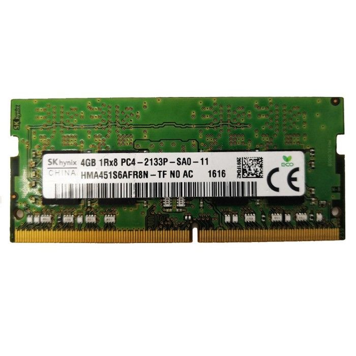 4Go RAM Hynix HMA451S6AFR8N-TF SODIMM DDR4 PC4-17000S 2133Mhz 1Rx8 1.2v ...