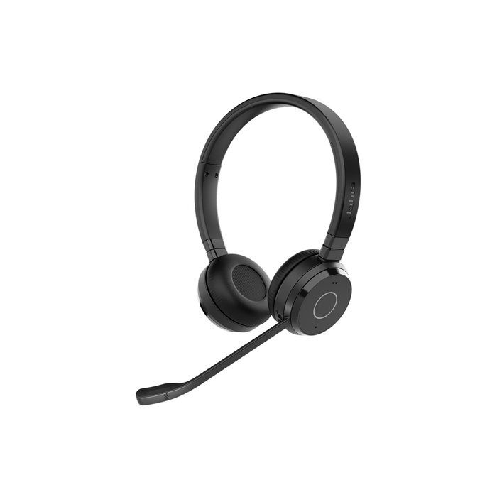 Micro-casque - Bluetooth - sans fil - USB-A via adaptateur Bluetooth - Jabra - Jabra Evolve 65 TE Stereo - Micro-casque - sur-oreil
