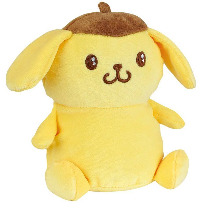 Peluche Pompompurin JEMINI 13 cm velours brodé oreilles tombantes Jaune Neuf - vue 4