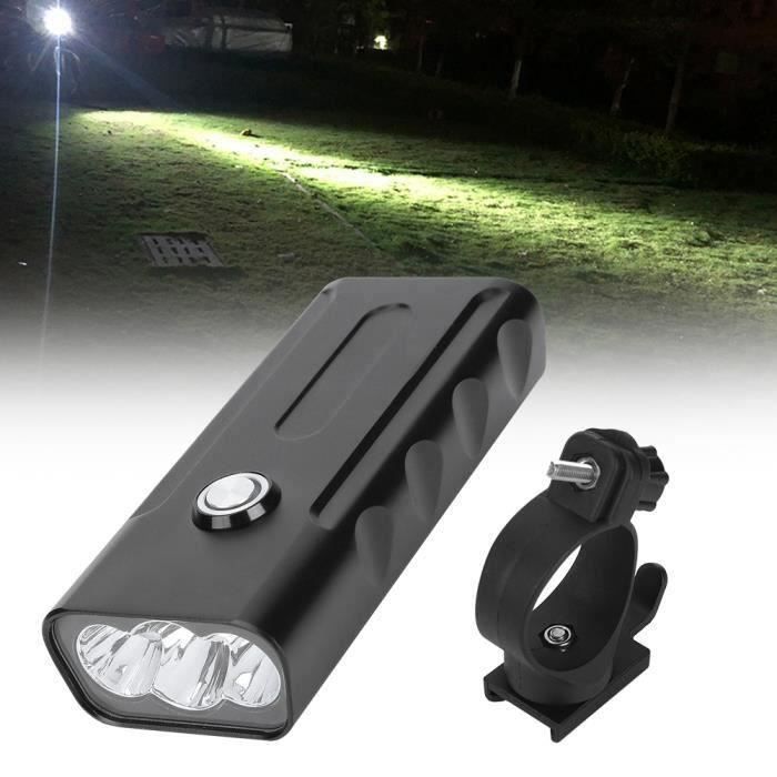 Lampe Vélo Avant/arrière Rechargeable 3200 Lumens – 8 LED, 5 Modes, étanche IPX5, Batterie 5200 MAh