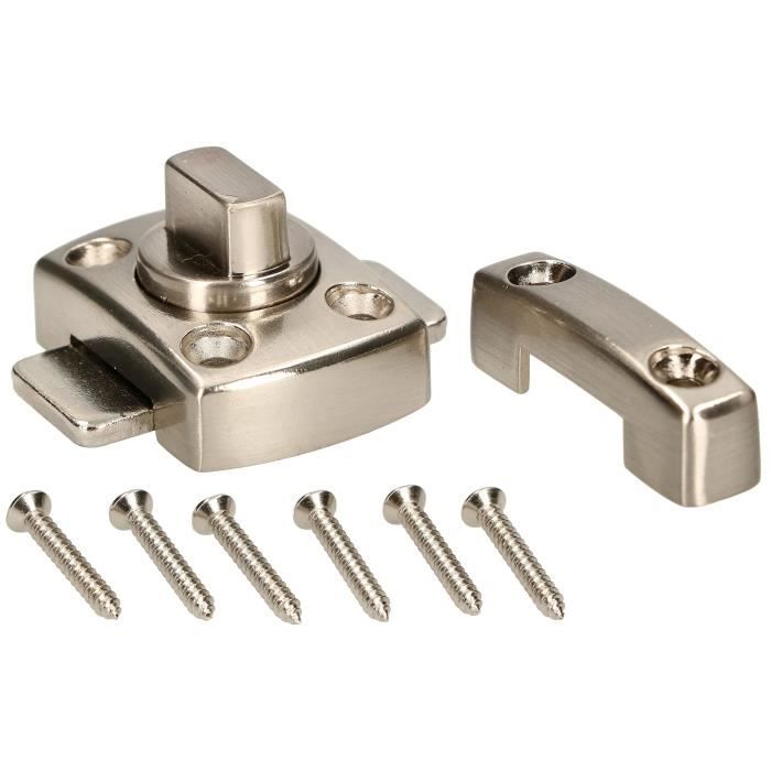 Serrure pour porte de salle de bain KOTARBAU verrou rotatif, fabriqué en acier, résistant aux