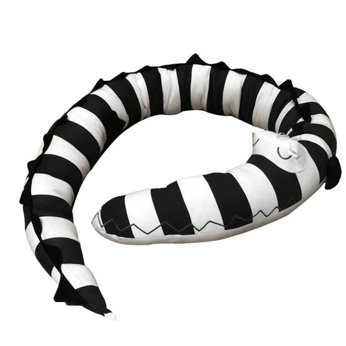 Leegoal Oreiller Apaisant En Crocodile Jouet De Barriere Pour Bebe Jouets De Decoration De Chambre D Enfants Noir Blanc Cdiscount Pret A Porter