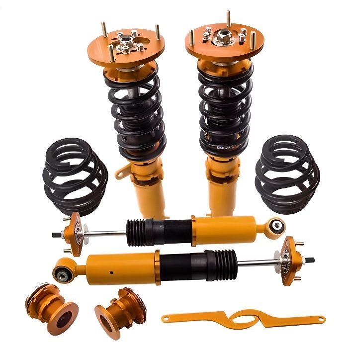 Kit Suspensions Coilovers Réglables MaXpeedingrods Pour BMW 3 Série E46 (1998-2005) - Hauteur Et Amortissement Réglables - 3