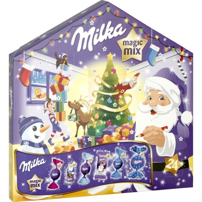 Calendrier De L Avent Milka 2023 Chocolat De Noël: Calendrier De L'avent Magic Mix Milka, 158,5Gr -  Cdiscount Au Quotidien