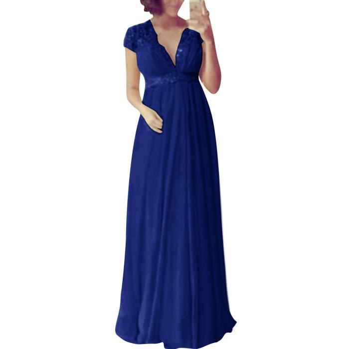 robe grande taille bleu roi