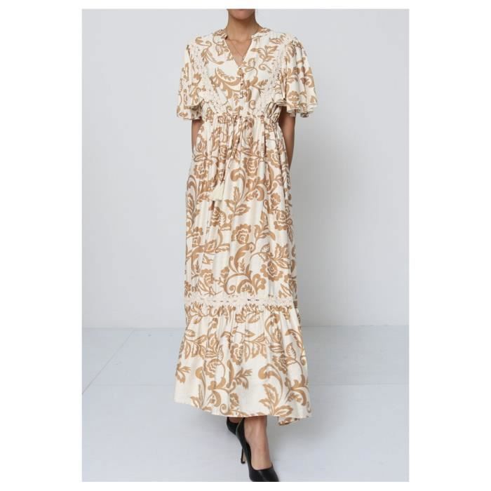 Robe Beige Femme Beige - Cdiscount Prêt-à-Porter