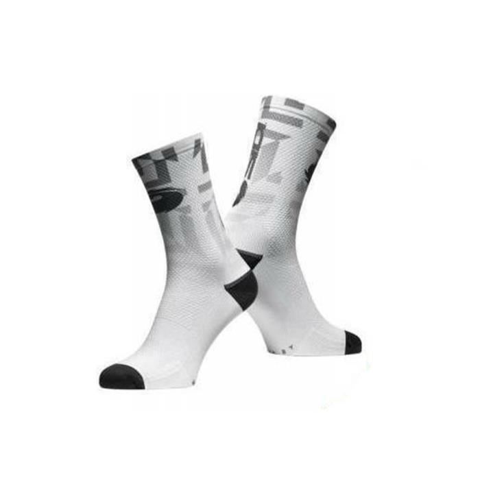 chaussettes vtt sidi fun 17 - blanc/gris - tailles s/m et l/xl