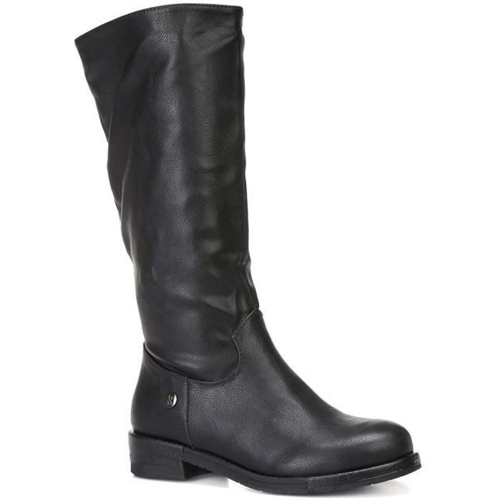 bottes plates noires