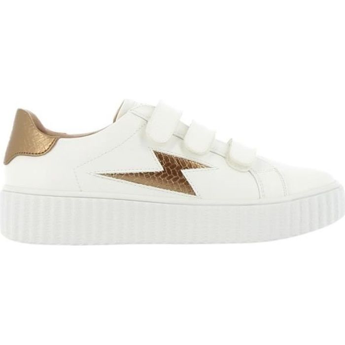 Baskets femme Vanessa Wu - BK2281BZ - bronze/blanc - 36 Bronze/blanc -  Cdiscount Chaussures