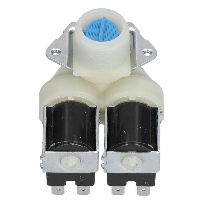 Électrovanne D'eau Pour Machine à Laver FPS180G59 - Double Tête - Compatible Candy, Jinling - Pièce De Rechange