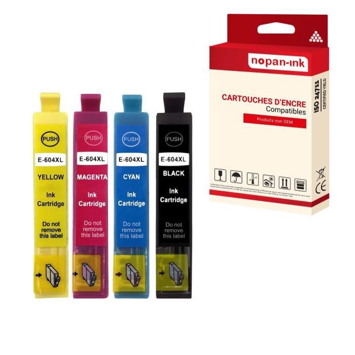 Cartouche pour EPSON 604XL 604 XL Ananas Compatible Multipack x 4 -  NOPAN-INK Expression Home XP-2200, Expression Home XP-2205, Exp