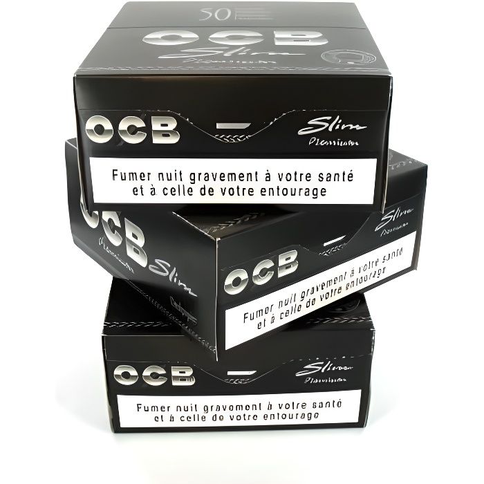 Papier à rouler ocb slim premium x50 pack de 3 - Cdiscount Au quotidien