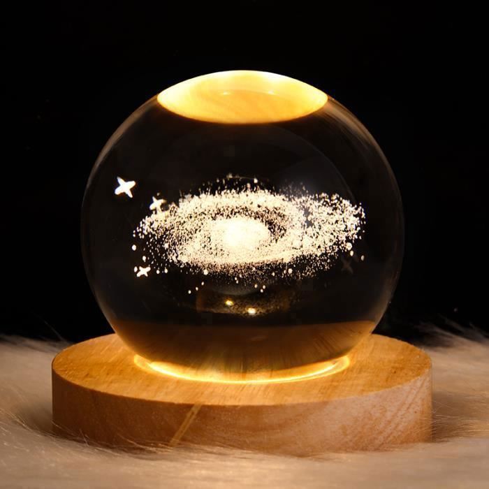 OEMG Veilleuse Boule de Cristal Cadeau Créative pour Enfants - Nébuleuse