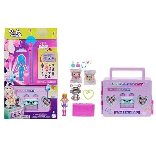 Coffret Jouet Polly Pocket - Color Reveal Disco - Poupée S - 20+ Accessoires - 4 ans et plus - Multicolore